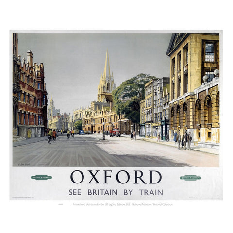 Oxford Middle of Road 24" x 32" Matte Mounted Print