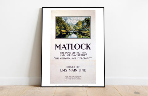 Matlock, The Peak District Spa - 11X14inch Premium Art Print