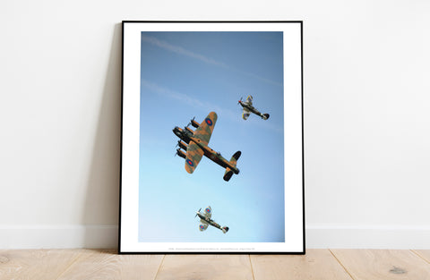 Battle Of Britain - Lancaster Bomber Art Print