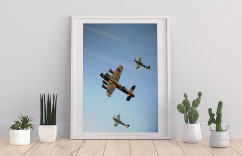 Battle Of Britain - Lancaster Bomber Art Print