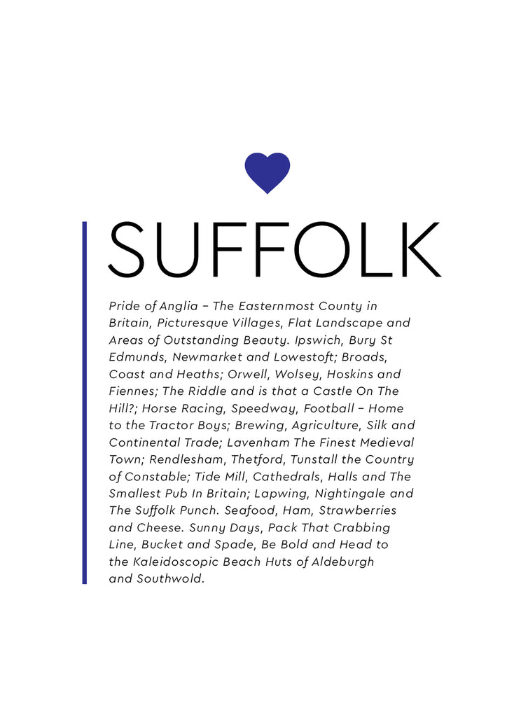 POPSFK003 - Suffolk Blue Heart