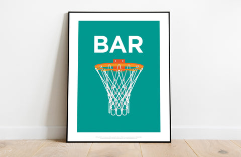 Rebus Symbols - Basketball - 11X14inch Premium Art Print