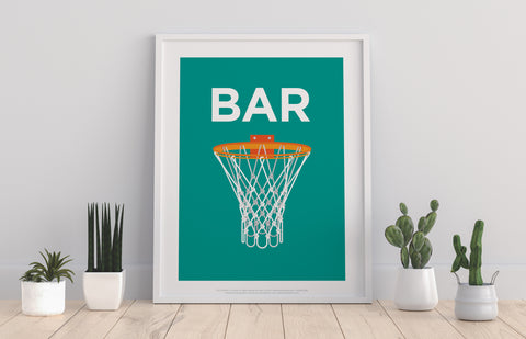 Rebus Symbols - Basketball - 11X14inch Premium Art Print