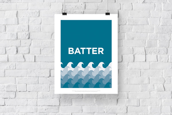 Rebus Symbols - Batter Fish - 11X14inch Premium Art Print – Star Editions
