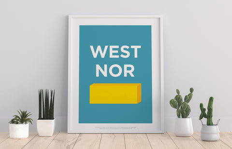 Rebus Symbols - West Norwood - 11X14inch Premium Art Print