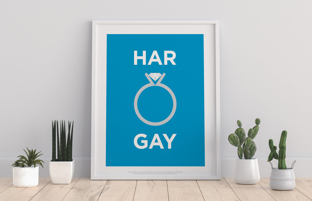 Rebus Symbols - Harringay - 11X14inch Premium Art Print