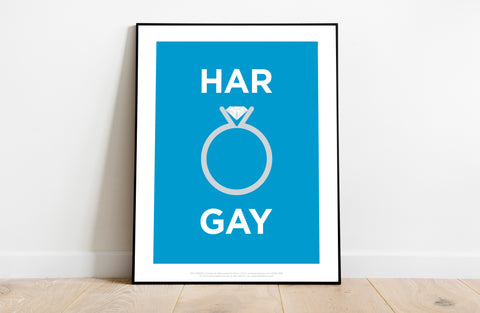 Rebus Symbols - Harringay - 11X14inch Premium Art Print