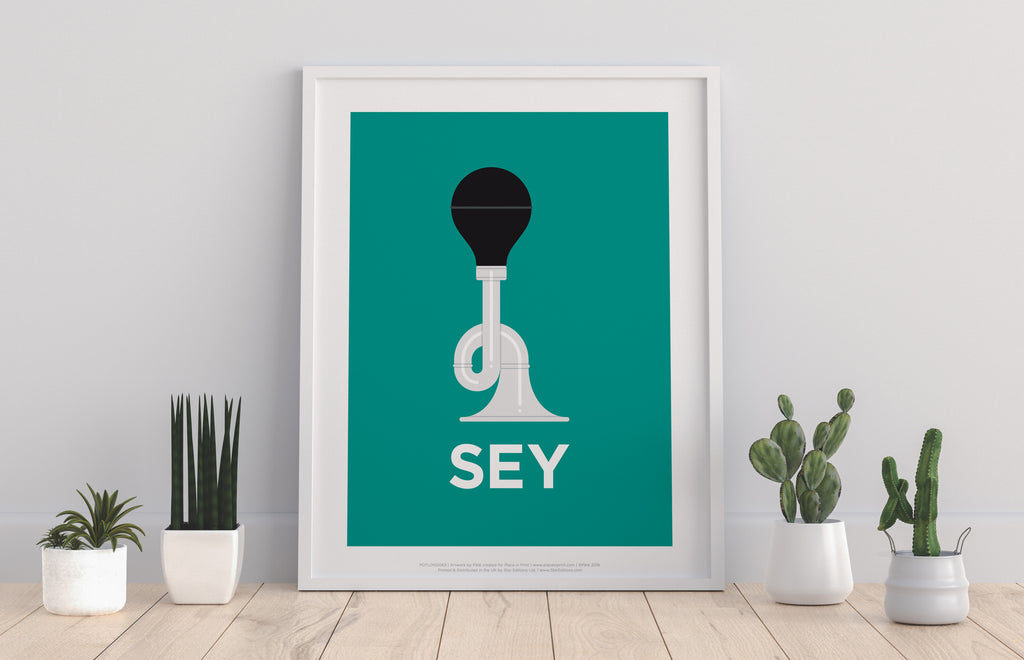 Squeeze Horn- Sey - 11X14inch Premium Art Print