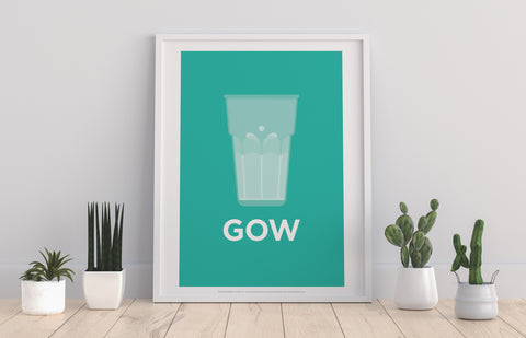 Water Glass- Gow - 11X14inch Premium Art Print