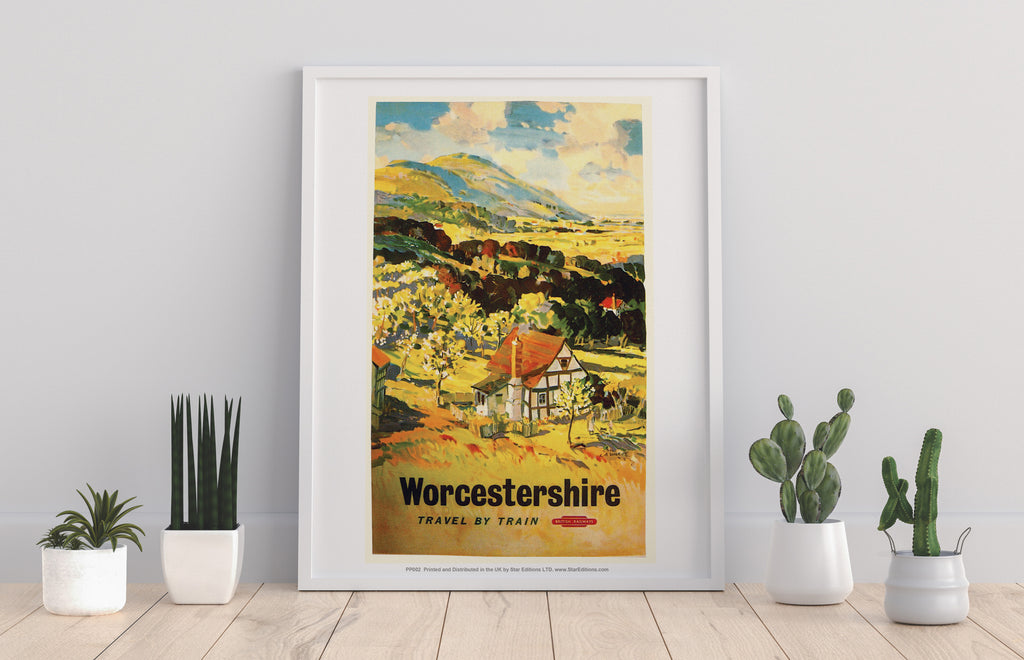 Worcestershire, Travel By Train - 11X14inch Premium Art Print