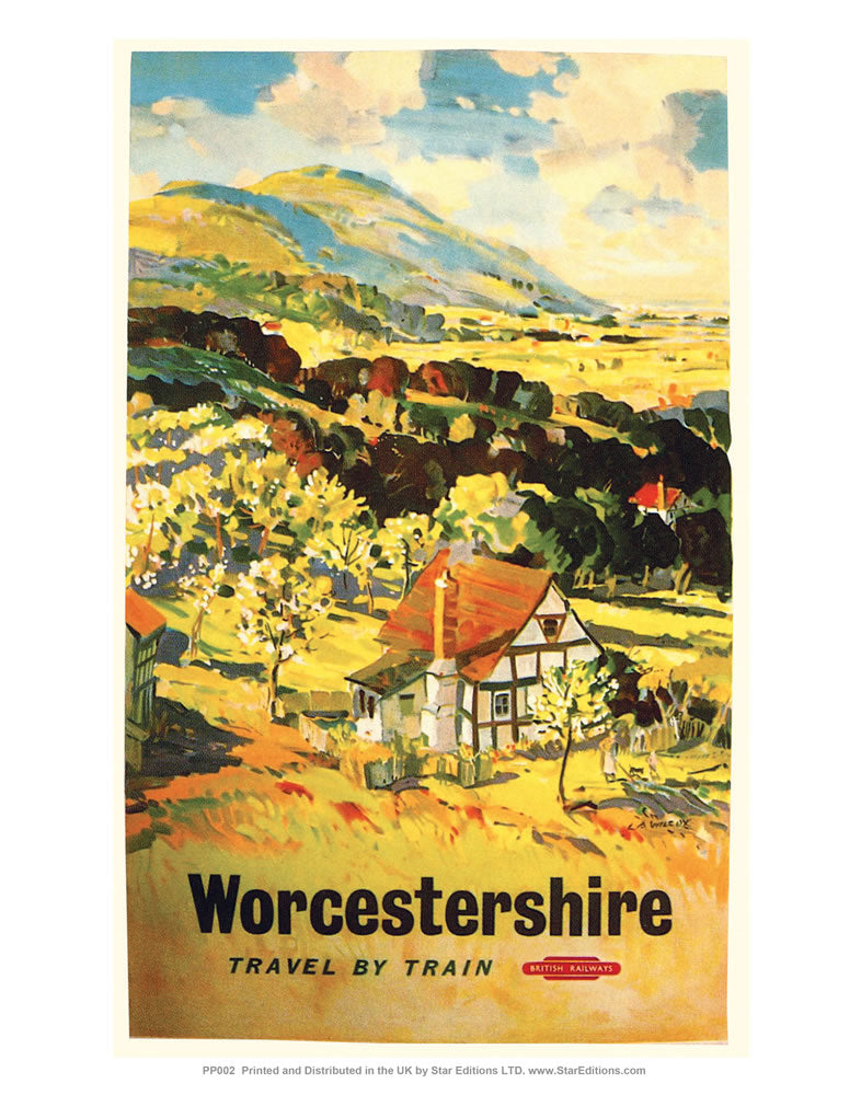 Worcestershire 24" x 32" Matte Mounted Print