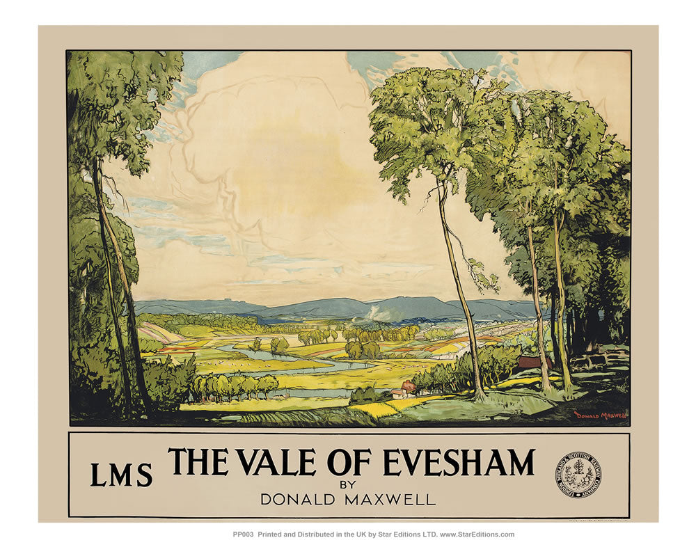 The Vale of Evesham 24" x 32" Matte Mounted Print