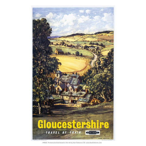 Gloucestershire 24" x 32" Matte Mounted Print