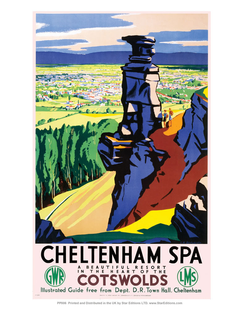 PP006 Cheltenham Spa 24" x 32" Matte Mounted Print