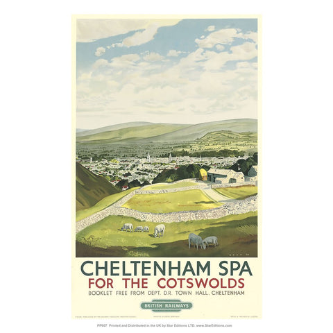 PP007 Cheltenham Spa 24" x 32" Matte Mounted Print