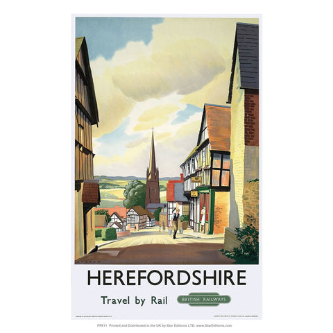 Herefordshire 24" x 32" Matte Mounted Print