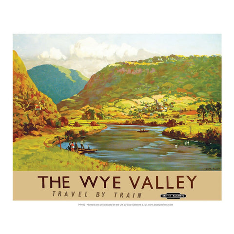 PP013 The Wye Valley 24" x 32" Matte Mounted Print