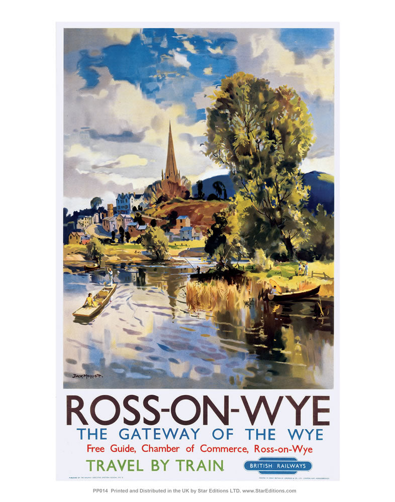 Ross- on - Wye 24" x 32" Matte Mounted Print