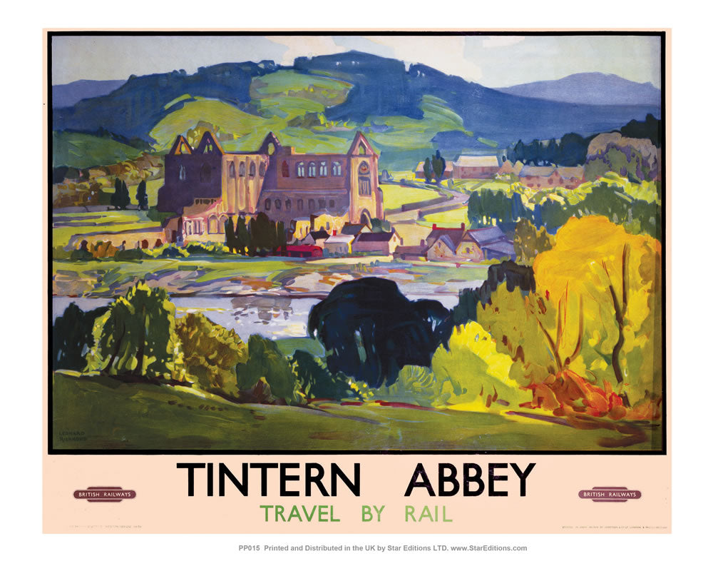 PP015 Tintern Abbey 24" x 32" Matte Mounted Print
