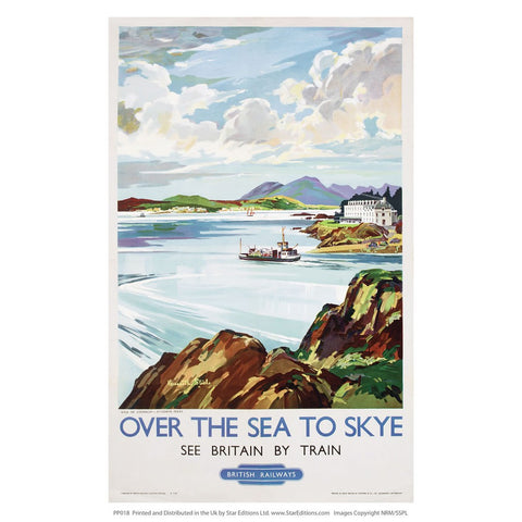 PP018 Over the sea to skye 24" x 32" Matte Mounted Print
