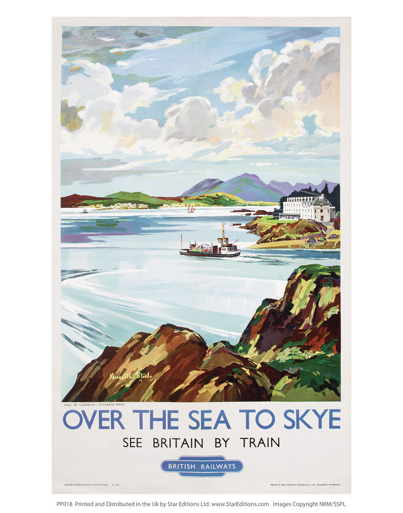 PP018 Over the sea to skye 24" x 32" Matte Mounted Print