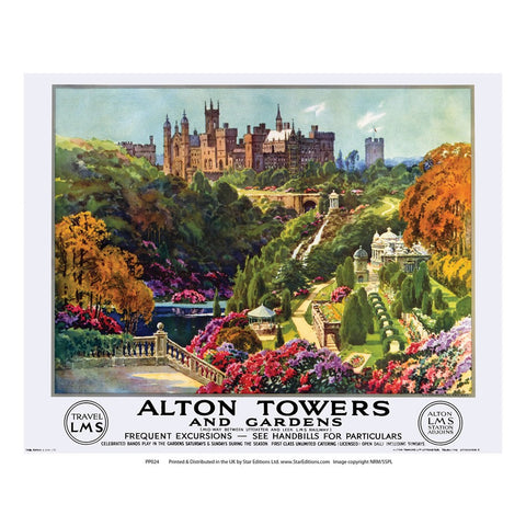 PP024 Alton Towers 24" x 32" Matte Mounted Print