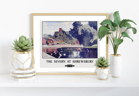 The Severn At Shrewsbury - 11X14inch Premium Art Print