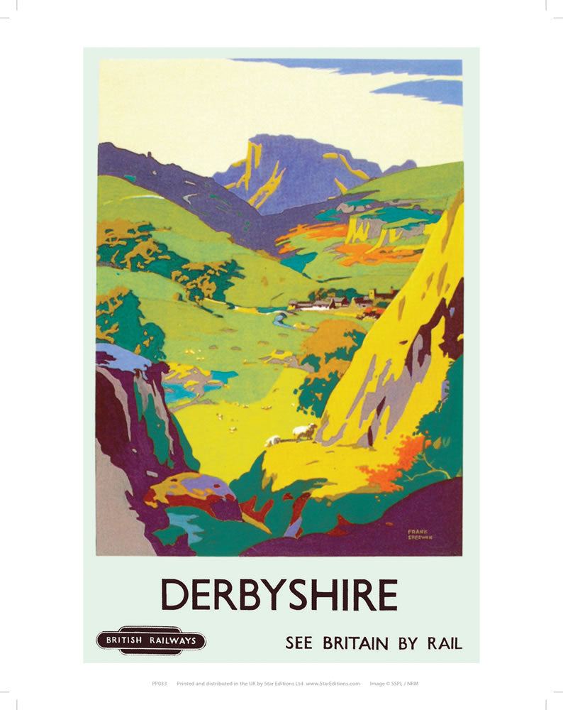 PP033 Derbyshire 24" x 32" Matte Mounted Print