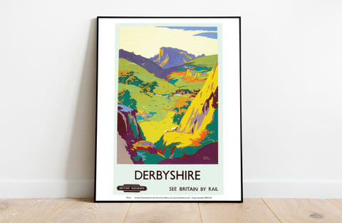 Derbyshire, See Britain By Train - 11X14inch Premium Art Print