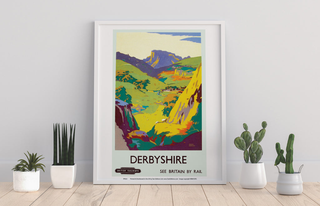 Derbyshire, See Britain By Train - 11X14inch Premium Art Print