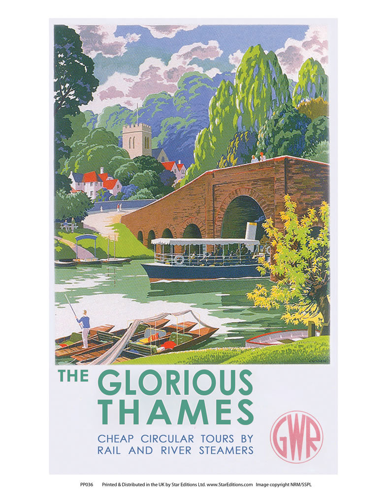 The Glorious Thames 24" x 32" Matte Mounted Print