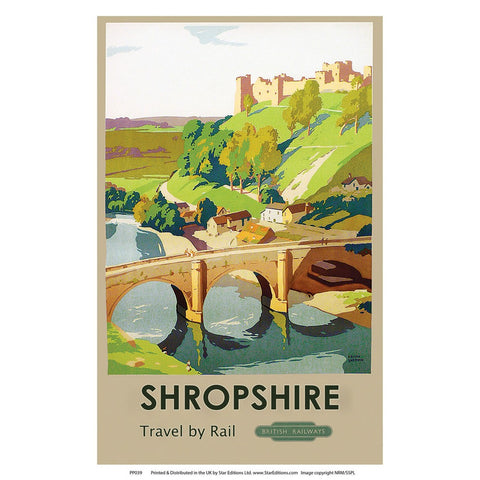 PP039 Shropshire 24" x 32" Matte Mounted Print