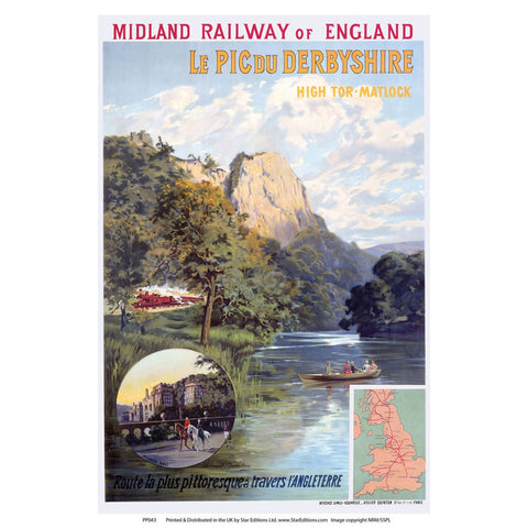 Midland Railway 24" x 32" Matte Mounted Print