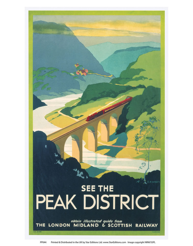 PP044 The Peak District 24" x 32" Matte Mounted Print