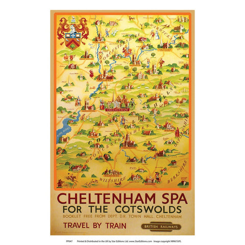 PP047 Cheltenham Spa 24" x 32" Matte Mounted Print