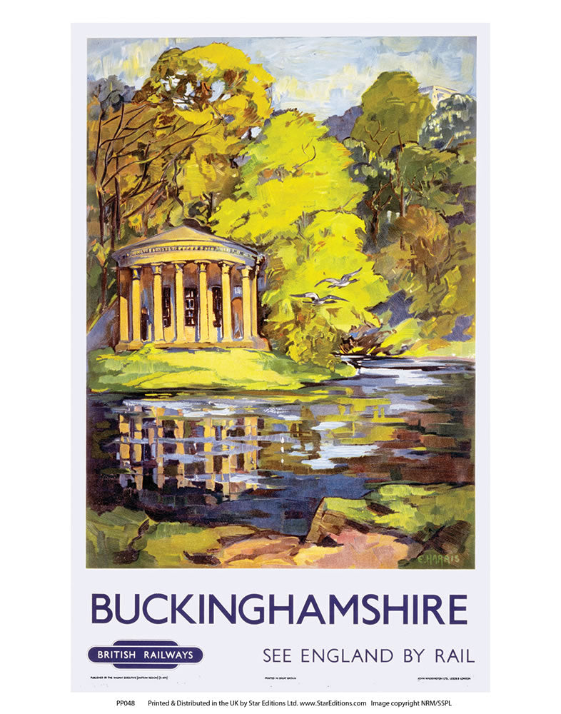 PP048 Buckinghamshire 24" x 32" Matte Mounted Print