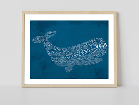 Herman Melville Quote- Moby Dick - 11X14inch Premium Art Print