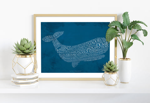 Herman Melville Quote- Moby Dick - 11X14inch Premium Art Print