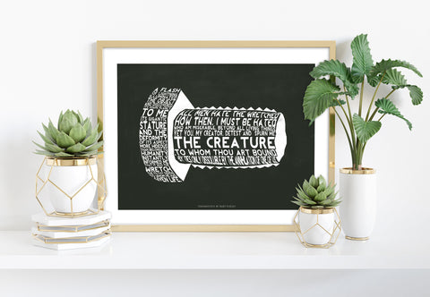 Mary Shelley Quote- Frankenstein - 11X14inch Premium Art Print