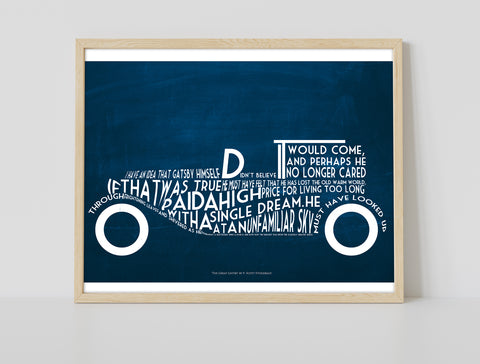 F. Scott Fitzgerald Quote- The Great Gatsby 2 - Art Print