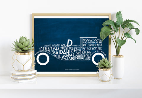 F. Scott Fitzgerald Quote- The Great Gatsby 2 - Art Print