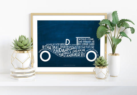 F. Scott Fitzgerald Quote- The Great Gatsby - Art Print