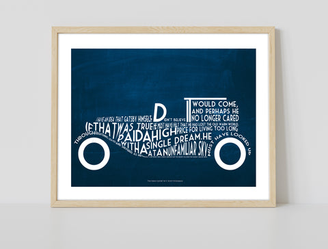 F. Scott Fitzgerald Quote- The Great Gatsby - Art Print