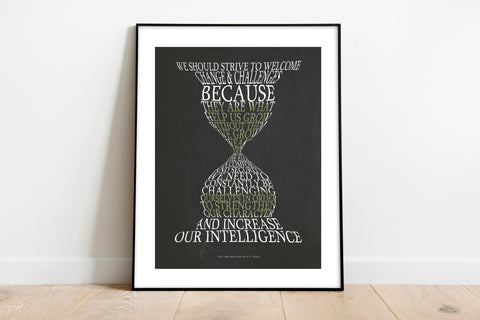 H.G. Wells Quote- The Time Machine - Premium Art Print