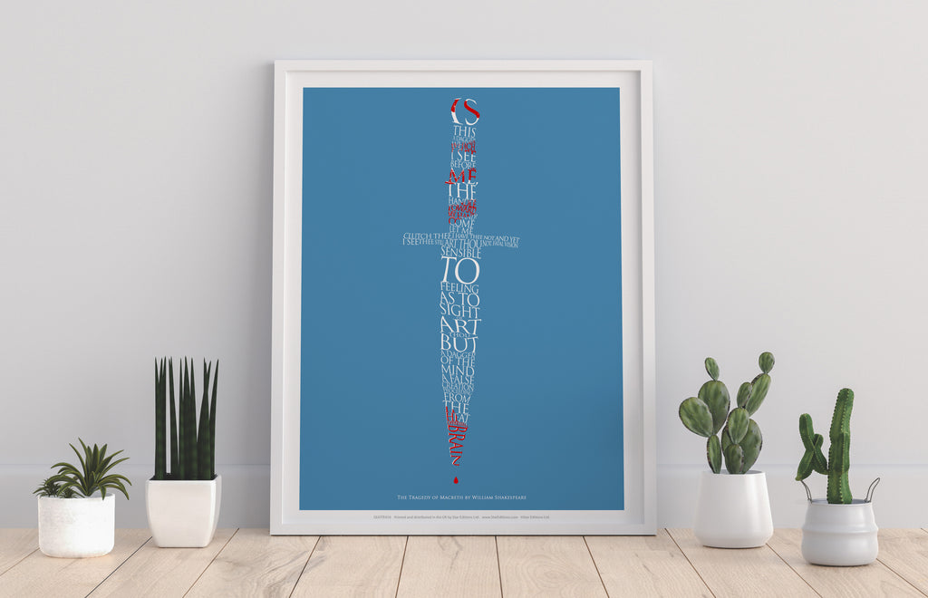 William Shakespeare Quote- Macbeth - Premium Art Print