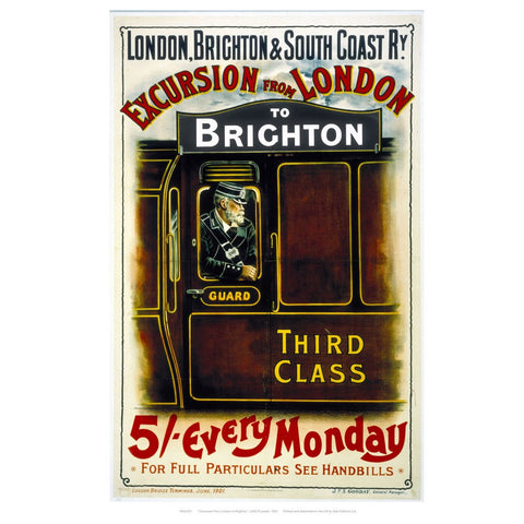 Excursion from London to Brighton 24" x 32" Matte Mounted Print