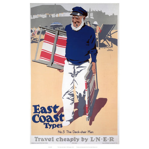 East Coast Types Cheeky Sailor 24" x 32" Matte Mounted Print