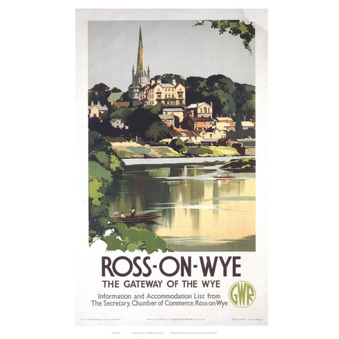 Ross-on Wye 24" x 32" Matte Mounted Print