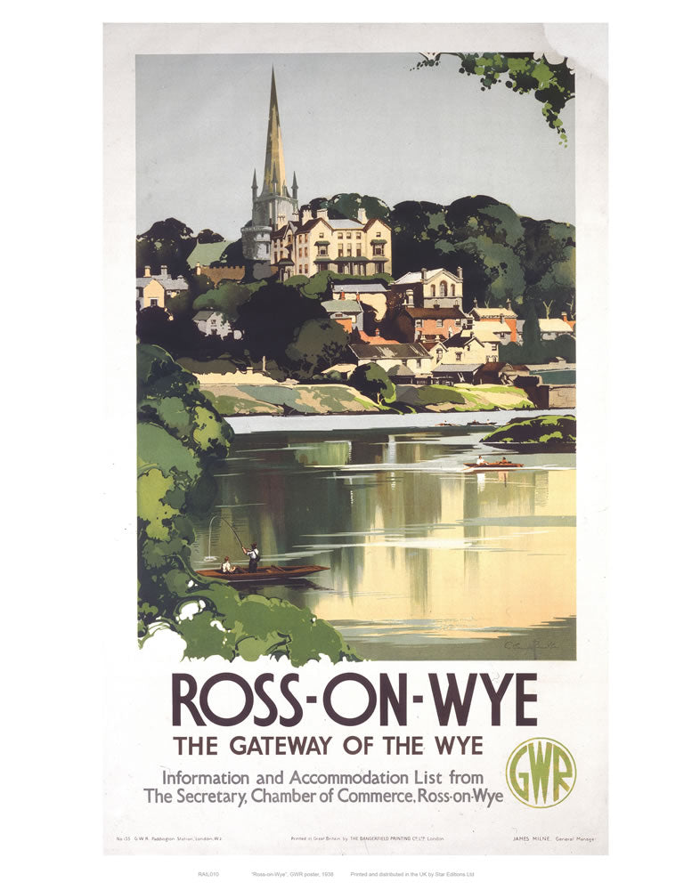 Ross-on Wye 24" x 32" Matte Mounted Print