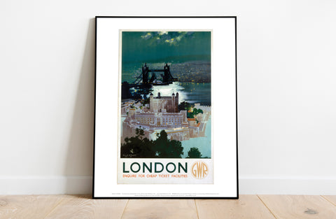London Bridge Dusk - 11X14inch Premium Art Print